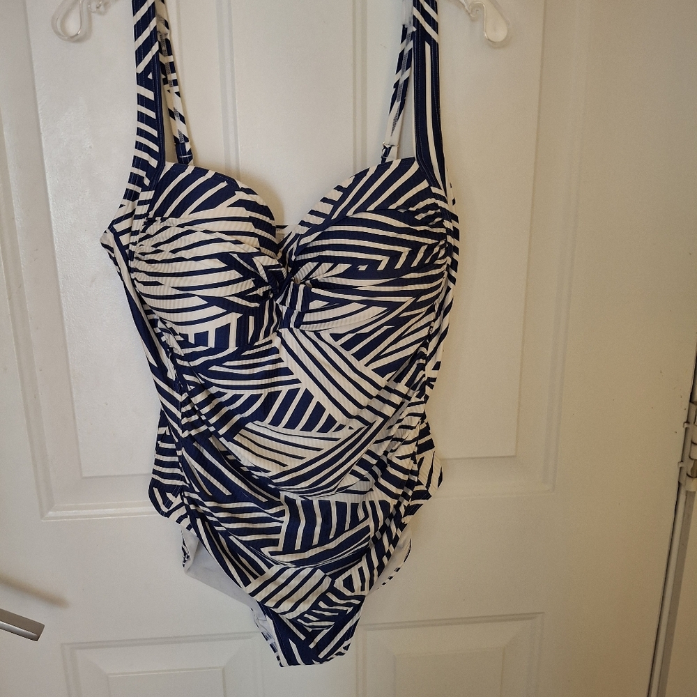 Chic Blue and White Patterned Sea Level Australia Swimsuit